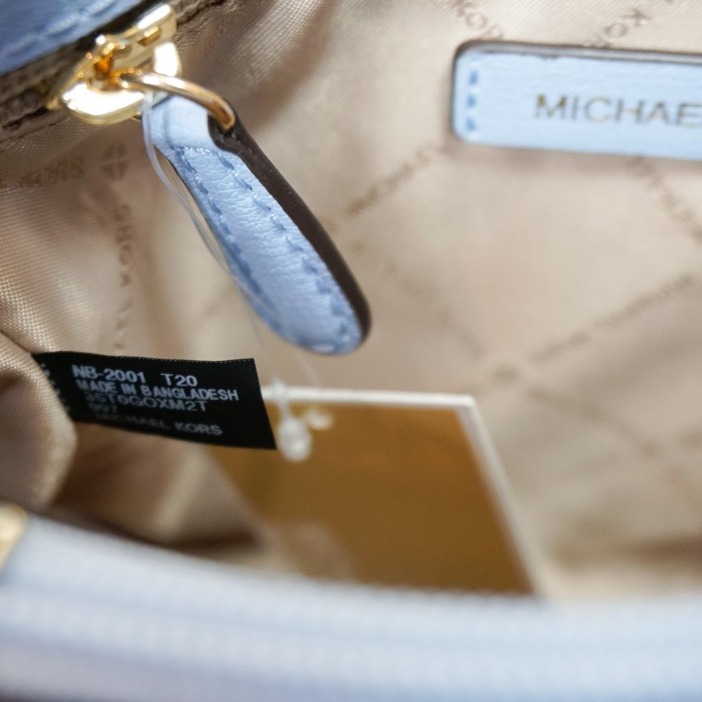 Michael Kors Mott Messenger Bag Blue Multi - Picture 10 of 12